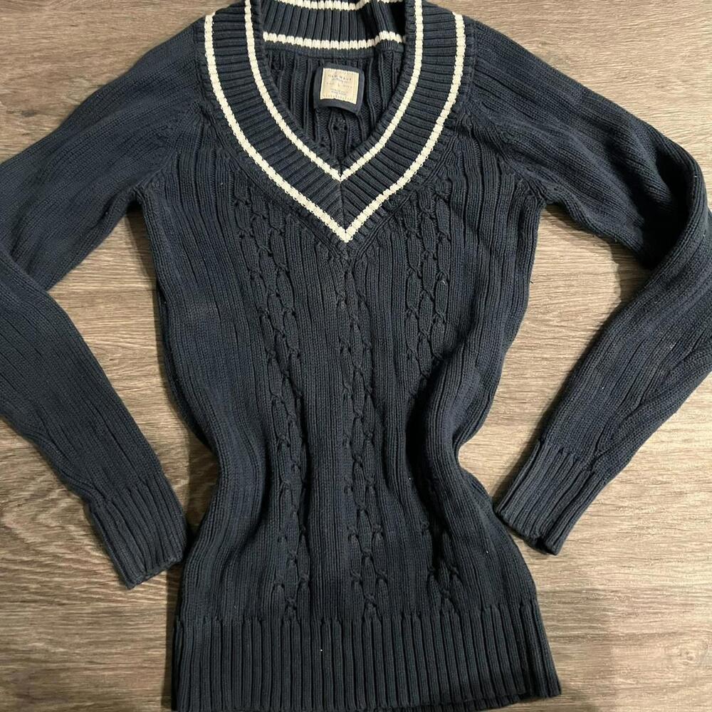 Vintage Old Navy, navy blue v neck sweater